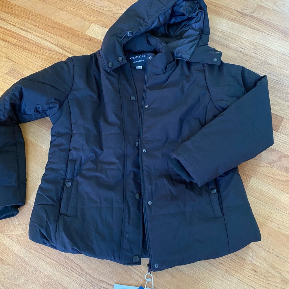 Men’s Women's Black Puffer Jacket size XL